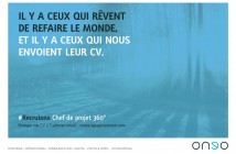 ONEO RECRUTE : H/F Chef de projet 360°