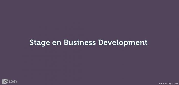 Stage en Business Development