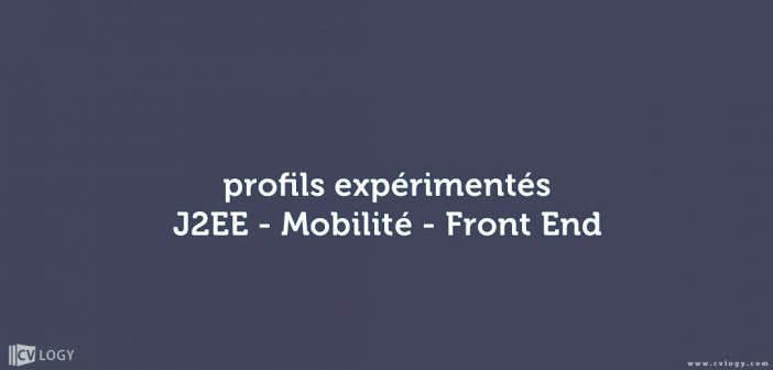 profils expérimentés : J2EE - Mobilité - Front End