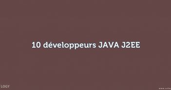 10 développeurs JAVA J2EE