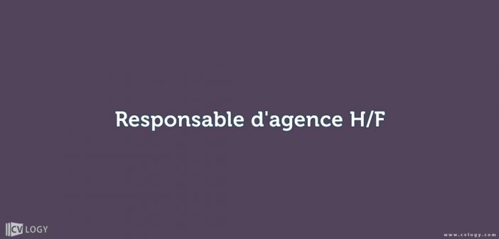 Responsable d'agence H/F