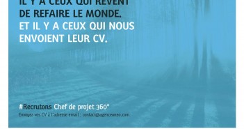 ONEO RECRUTE : H/F Chef de projet 360°