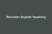 Recruiter English Speaking