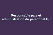 Responsable paie et administration du personnel H/F