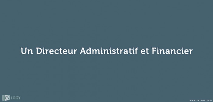 un Directeur Administratif et Financier