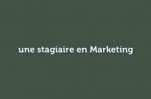 une stagiaire en Marketing