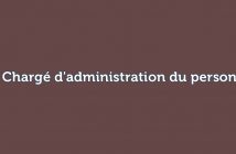 un Chargé d'administration du personnel