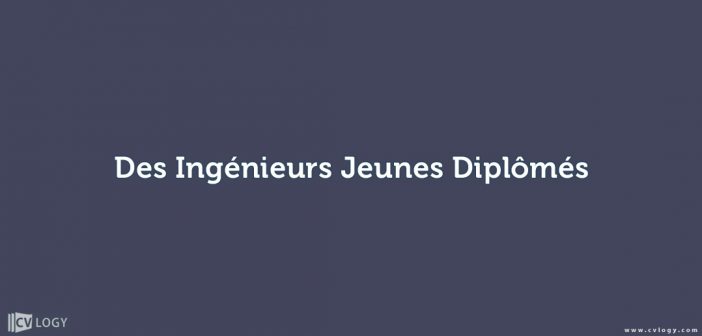 des Ingénieurs Jeunes Diplômés