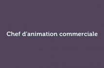 Chef d'animation commerciale