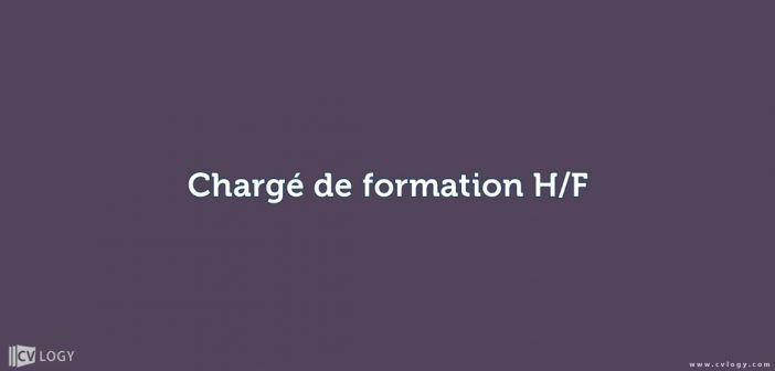 chargé de formation H/F