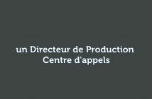 directeur de production - centre d'appels