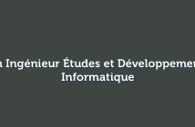 Ingénieur Études et Développement Informatique