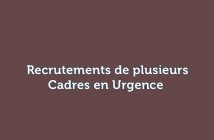 Recrutements Cadres Maroc