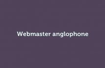 Webmaster anglophone