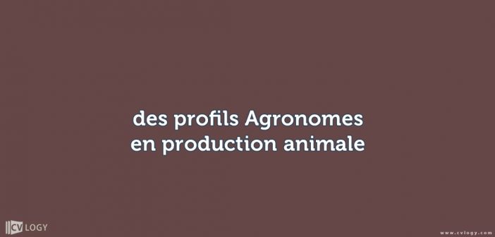 profils Agronomes en production animale