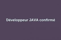 un développeur JAVA confirmé