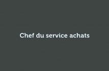 Chef du service achats