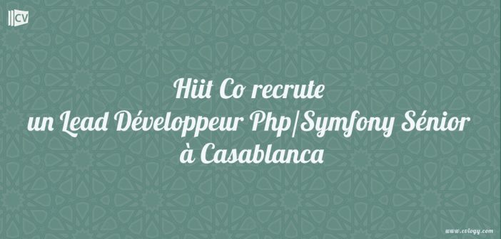 Lead Développeur Php/Symfony