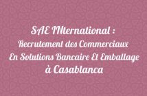 SAE INternational : Recrutement des Commerciaux En Solutions Bancaire Et Emballage à Casablanca