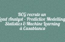 BCG recrute un Lead Analyst - Predictive Modelling, Statistics & Machine Learning à Casablanca