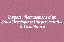 Invyad : Recrutement d'un Sales Development Representative à Casablanca