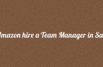 Amazon hire a Team Manager in Sale