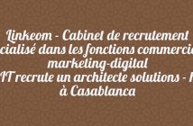 Linkeom - Cabinet de recrutement spécialisé dans les fonctions commerciales, marketing-digital et IT recrute un architecte solutions - h/f à Casablanca