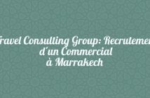 Travel Consulting Group: Recrutement d'un Commercial à Marrakech