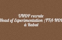 UNDP recrute a Head of Experimentation (FTA-NOB) à Rabat