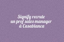 Signify recrute un prof sales manager à Casablanca