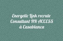 Energetic Link recrute Consultant HR ACCESS à Casablanca