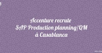 Accenture recrute SAP Production planning/QM à Casablanca