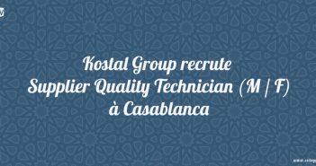 Kostal Group recrute Supplier Quality Technician (M / F) à Casablanca