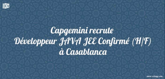 Développeur JAVA JEE Confirmé (H/F)