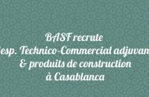 Responsable Technico-Commercial adjuvants & produits de construction - Région Sud du Maroc