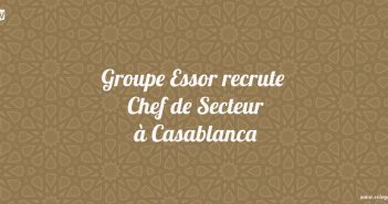 Groupe Essor recrute Chef de Secteur à Casablanca