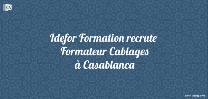 Formateur Cablages