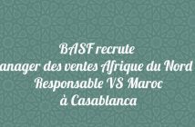 Manager des ventes Afrique du Nord & Responsable VS Maroc