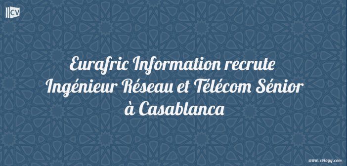 Ingénieur Réseau et Télécom Sénior