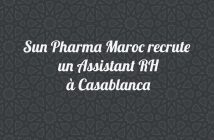 Sun Pharma Maroc recrute un Assistant RH