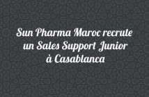 Sun Pharma Maroc recrute un Sales Support Junior